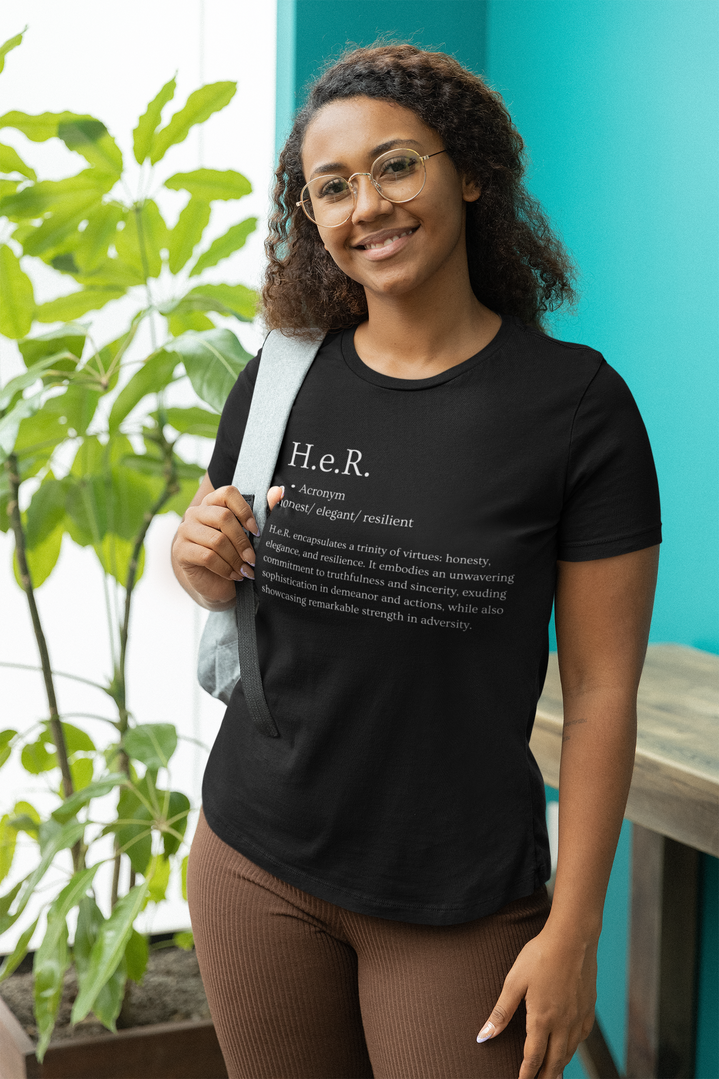 H.e.R. Signature Tee - Black (White Letters)